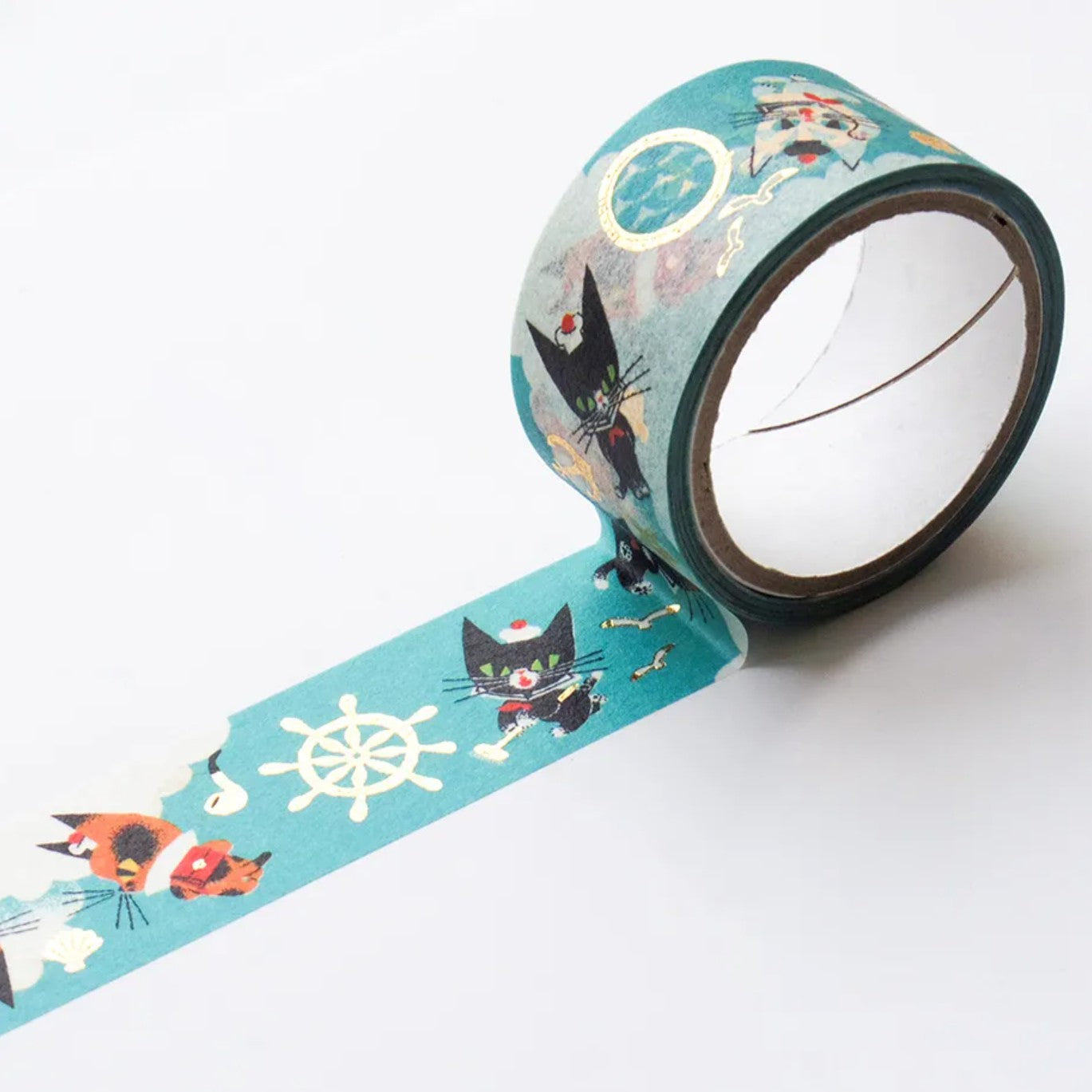 Cozyca - Foil-Stamped Washi Tape - Kuroneko Design - My Little Teo & Friends