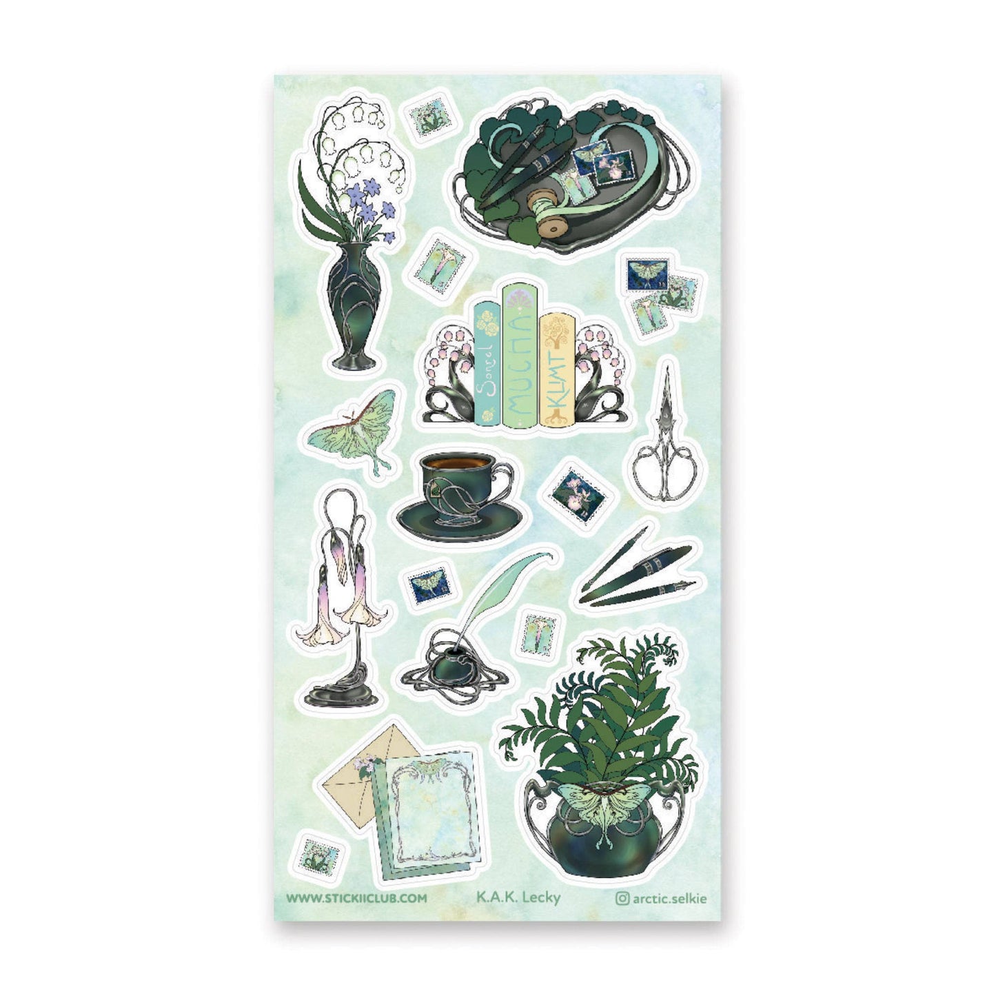 STICKII - Sticker Sheet - Arctic Selkie - Washi Desk Decor