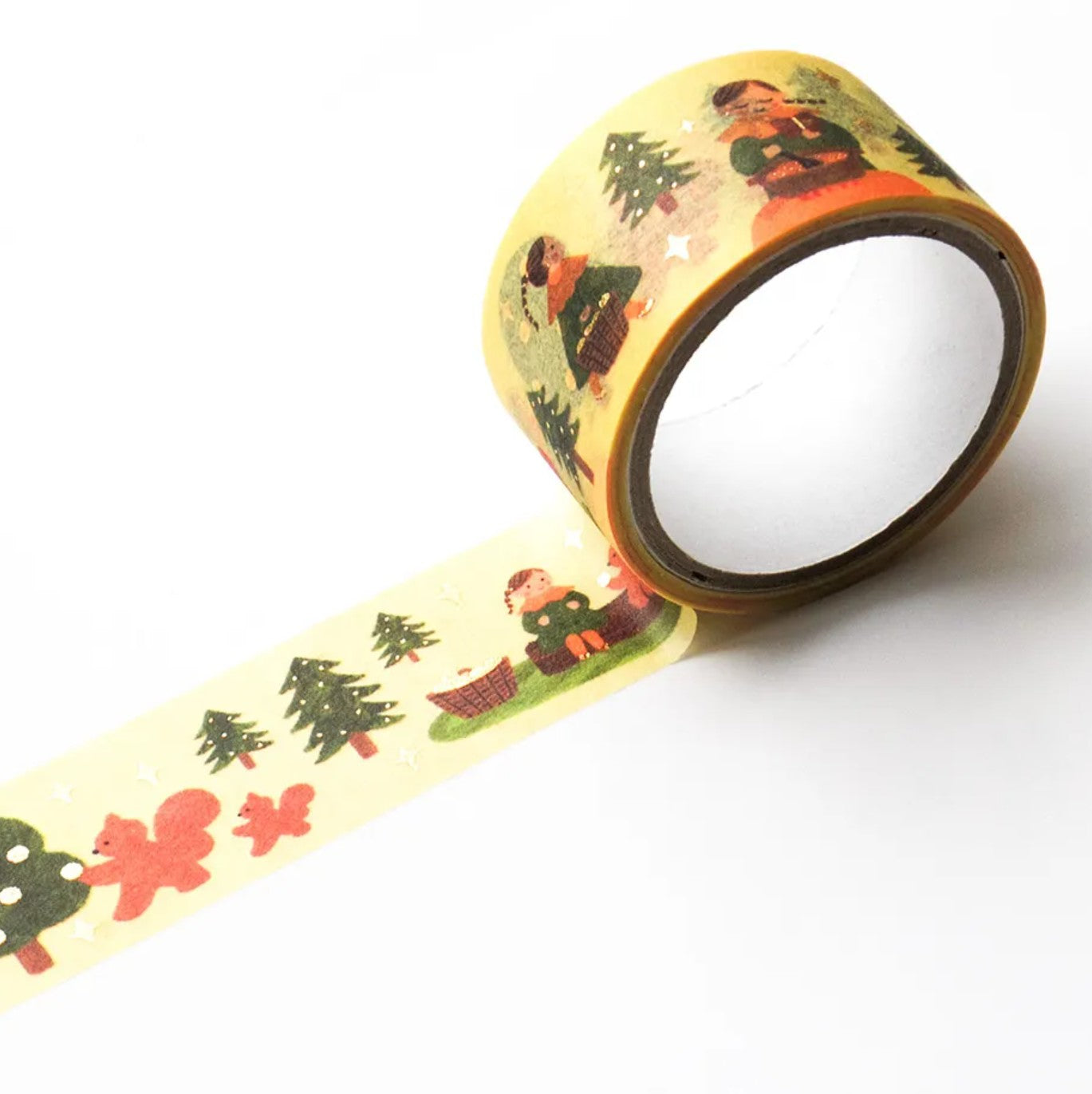 Cozyca - Foil-Stamped Washi Tape - Mariko Fukuoka - To the Forest