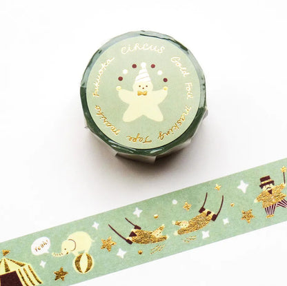 Cozyca - Foil-Stamped Washi Tape - Mariko Fukuoka - Circus