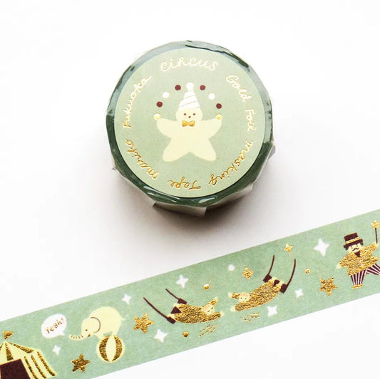 Cozyca - Foil-Stamped Washi Tape - Mariko Fukuoka - Circus