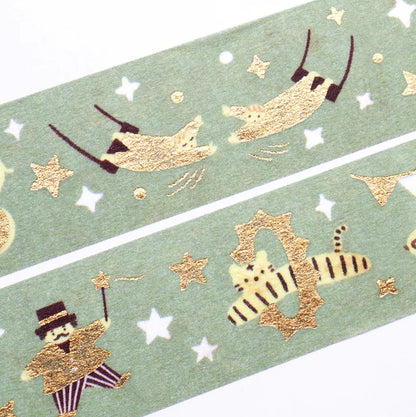 Cozyca - Foil-Stamped Washi Tape - Mariko Fukuoka - Circus