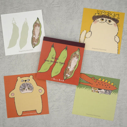 Shinzi Katoh - Block Memo Pad - My Exotic Shorthair Cat Family - Funny Cats
