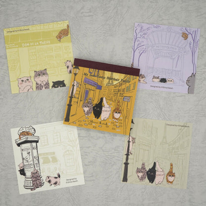 Shinzi Katoh - Block Memo Pad - My Exotic Shorthair Cat Family - Paris