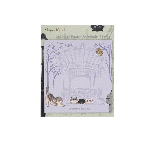 Shinzi Katoh - Sticky Notes - My Dear Exotic Shorthair Cat Family - Paris