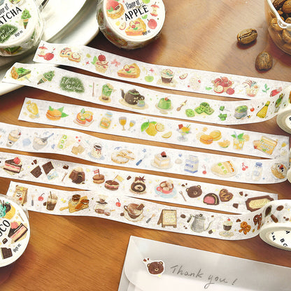 BGM - 15mm Foil-Stamped Washi Tape - Tokimeki "Heart-Pounding" Flavor - Apple