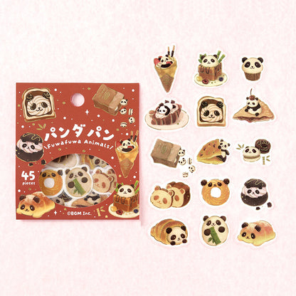 BGM - Flake Stickers - Fuwafuwa Fluffy Animals Vol. 2 - Panda Bread