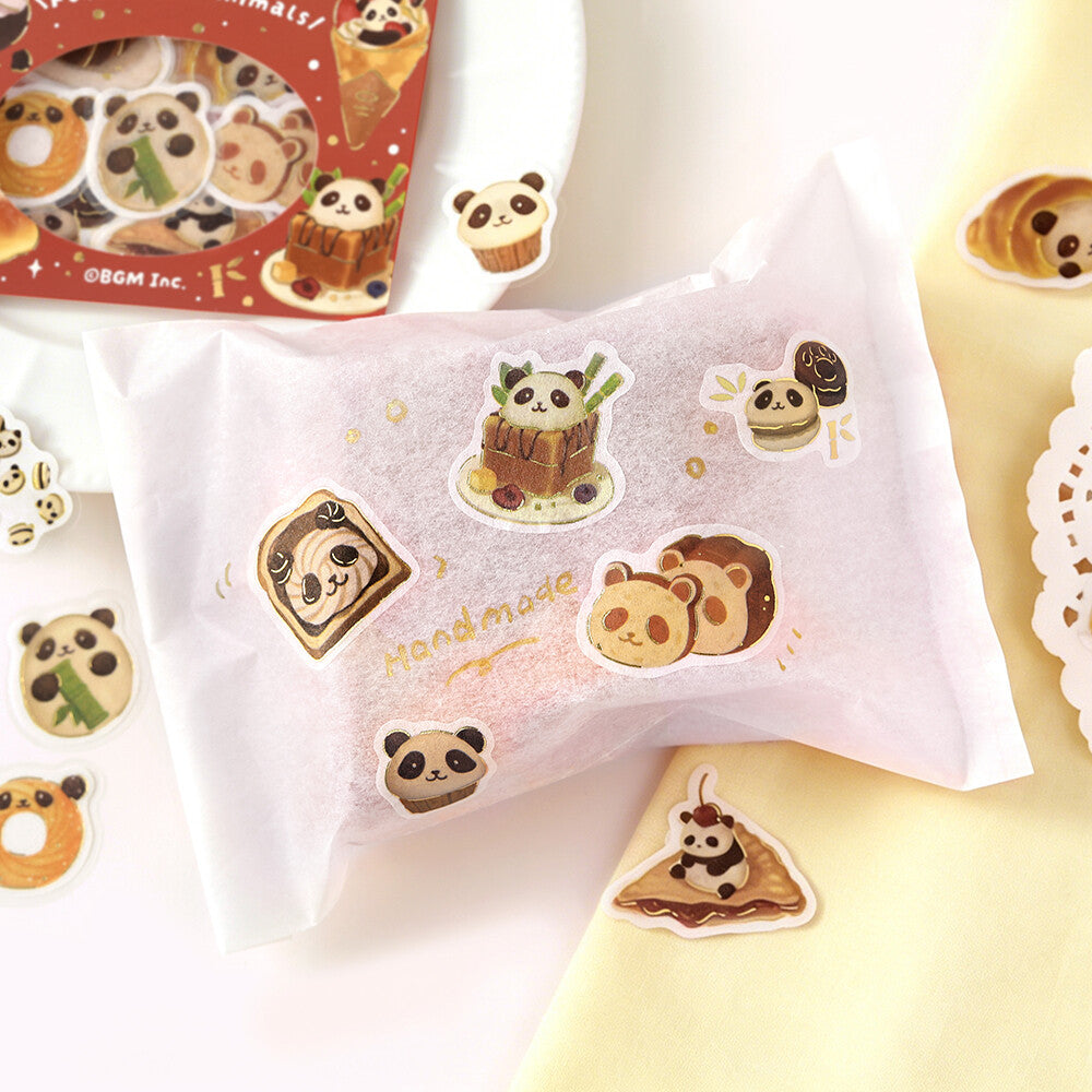 BGM - Flake Stickers - Fuwafuwa Fluffy Animals Vol. 2 - Panda Bread