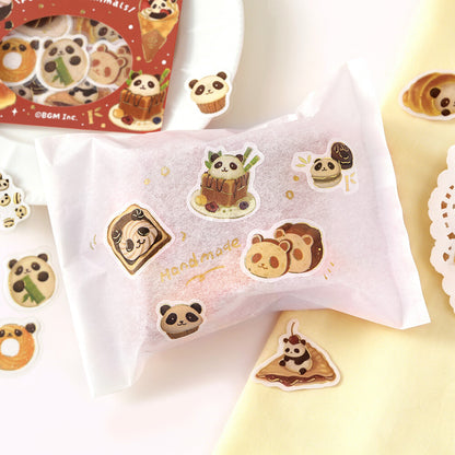 BGM - Flake Stickers - Fuwafuwa Fluffy Animals Vol. 2 - Panda Bread