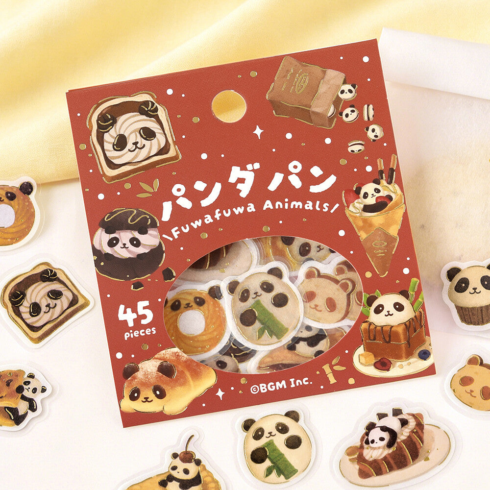 BGM - Flake Stickers - Fuwafuwa Fluffy Animals Vol. 2 - Panda Bread