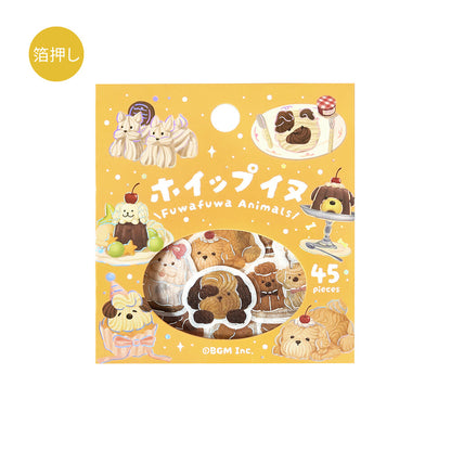 BGM - Flake Stickers - Fuwafuwa Fluffy Animals Vol. 2 - Whipped Cream Dog