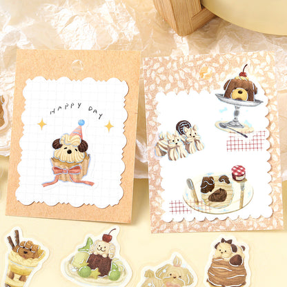 BGM - Flake Stickers - Fuwafuwa Fluffy Animals Vol. 2 - Whipped Cream Dog