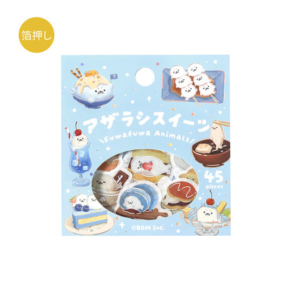 BGM - Flake Stickers - Fuwafuwa Fluffy Animals Vol. 2 - Seal Sweets