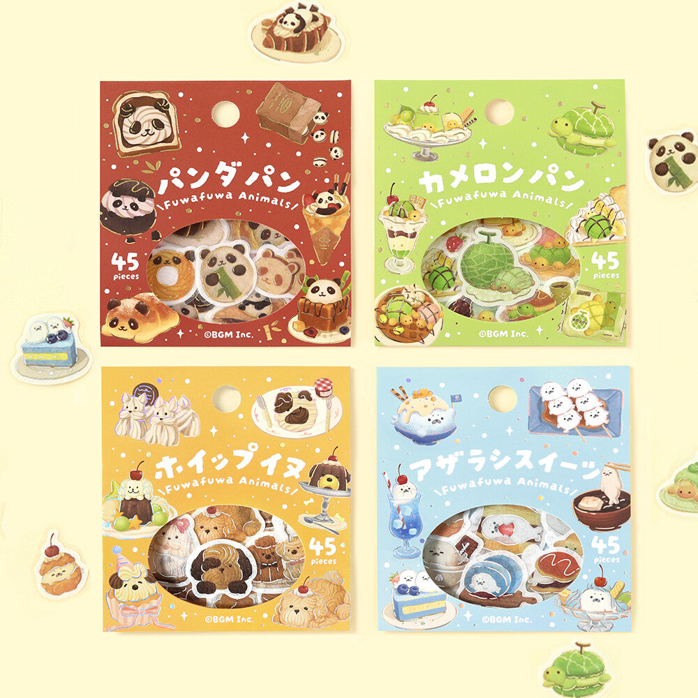 BGM - Flake Stickers - Fuwafuwa Fluffy Animals Vol. 2 - Seal Sweets