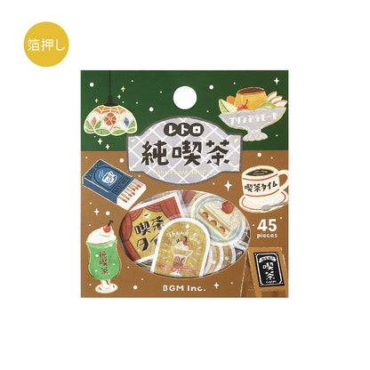 BGM - Flake Stickers - Retro Stroll - Traditional Coffee Shop
