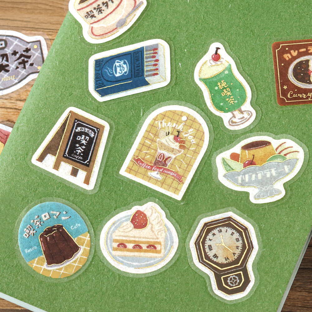 BGM - Flake Stickers - Retro Stroll - Traditional Coffee Shop