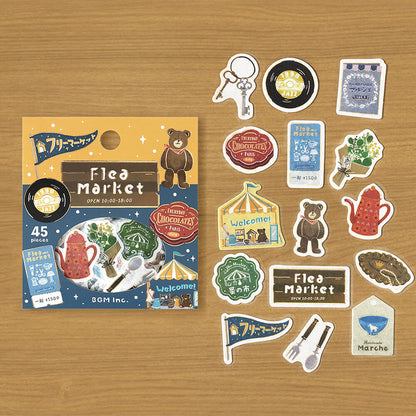 BGM - Flake Stickers - Retro Stroll - Flea Market