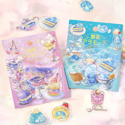 BGM - Clear Foil-Stamped Stickers - Cafe à la Mode Sora - Asayake (Dawn)