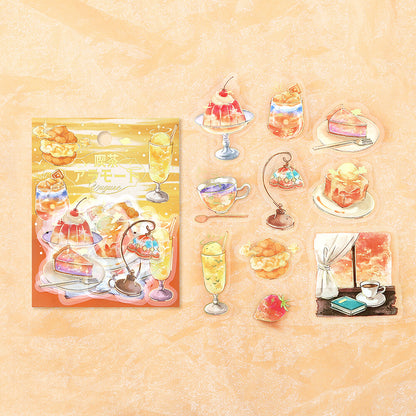 BGM - Clear Foil-Stamped Stickers - Cafe à la Mode Sora - Yugure (Twilight)