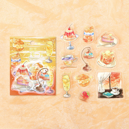 BGM - Clear Foil-Stamped Stickers - Cafe à la Mode Sora - Yugure (Twilight)