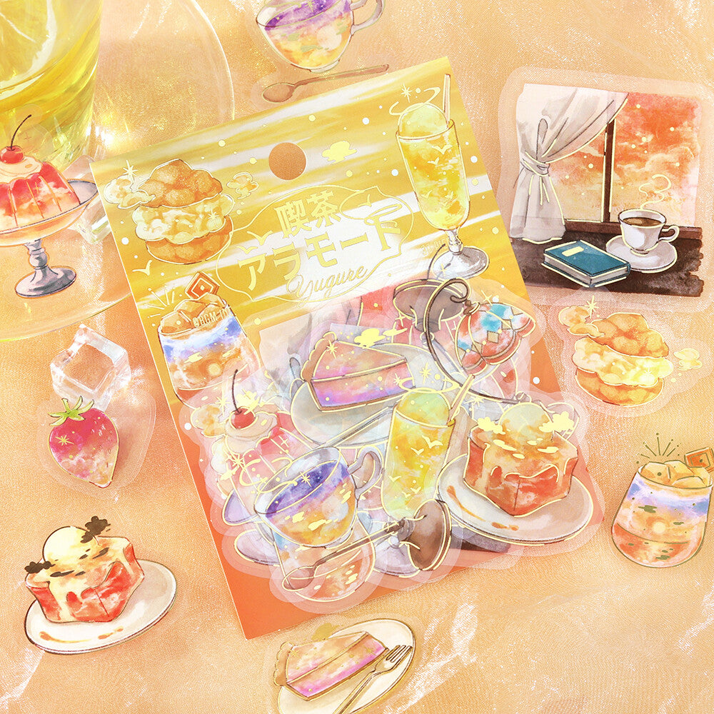 BGM - Clear Foil-Stamped Stickers - Cafe à la Mode Sora - Yugure (Twilight)