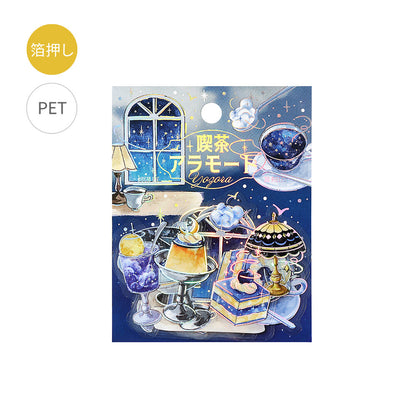 BGM - Clear Foil-Stamped Stickers - Cafe à la Mode Sora - Yozora (Night Sky)