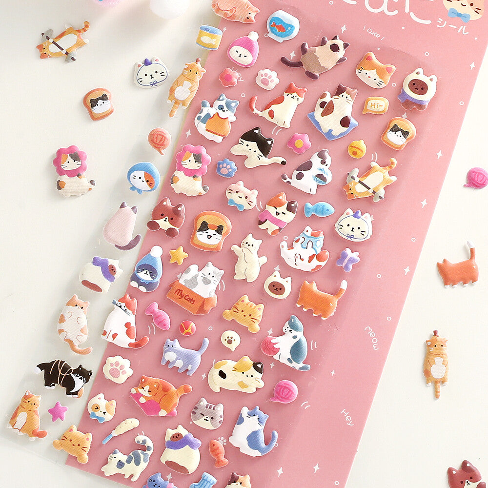 BGM - Squishy 3D Sticker Sheet Vol. 2 - Mini Cat