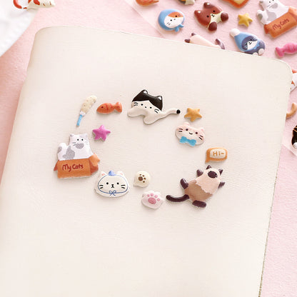 BGM - Squishy 3D Sticker Sheet Vol. 2 - Mini Cat