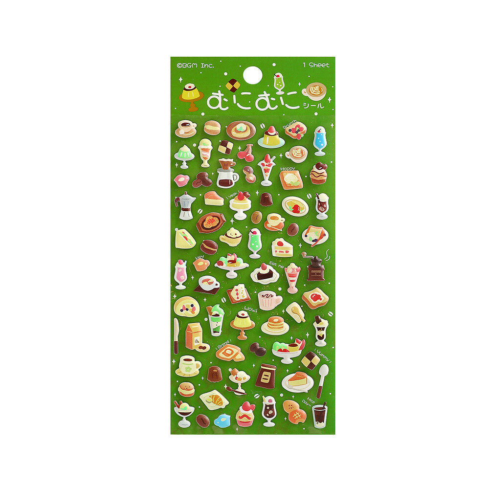 BGM - Squishy 3D Sticker Sheet Vol. 2 - Mini Retro Cafe
