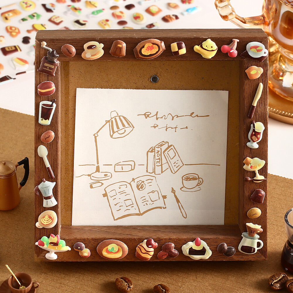 BGM - Squishy 3D Sticker Sheet Vol. 2 - Mini Retro Cafe