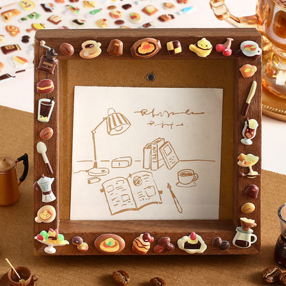 BGM - Squishy 3D Sticker Sheet Vol. 2 - Mini Retro Cafe