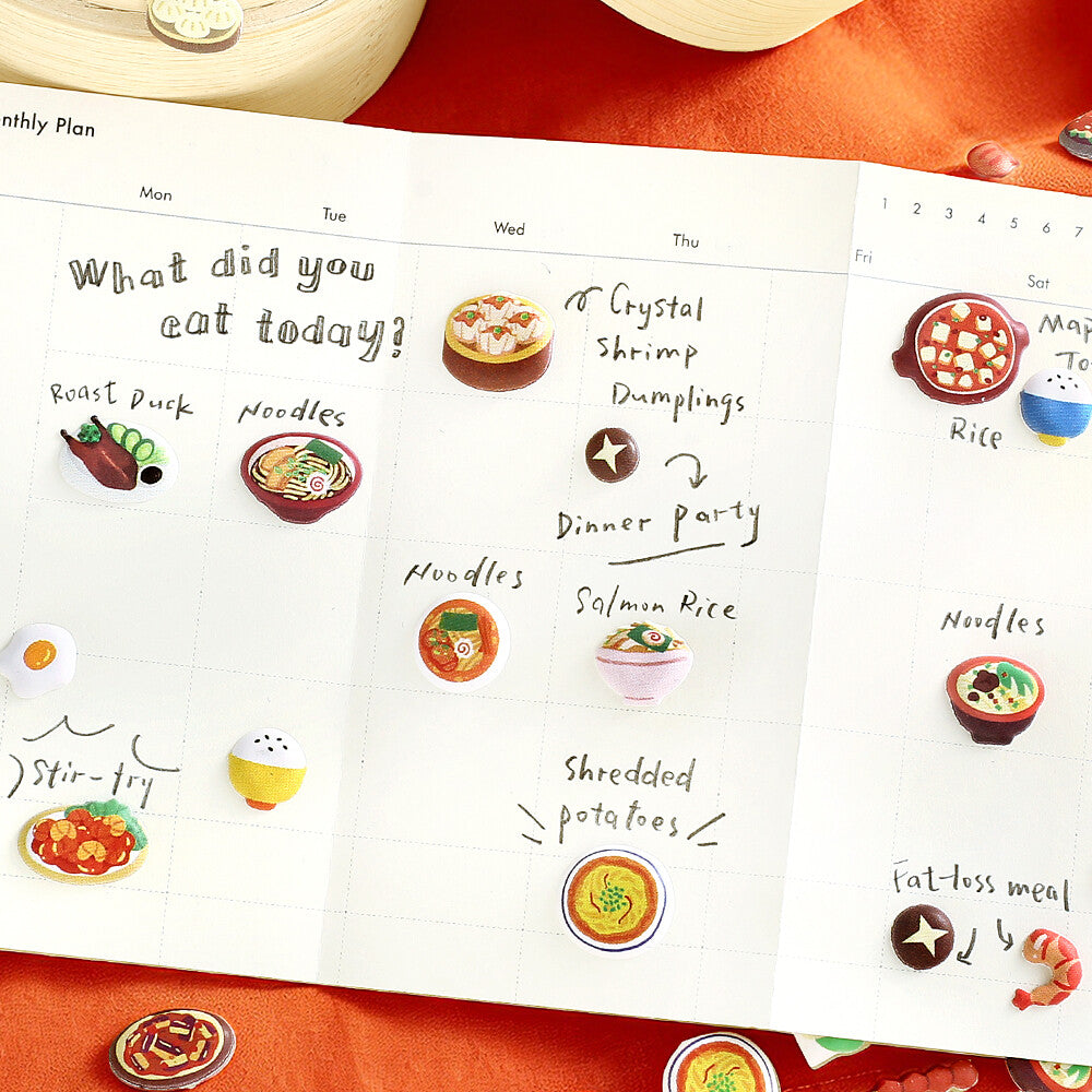 BGM - Squishy 3D Sticker Sheet Vol. 2 - Mini Chinese Food