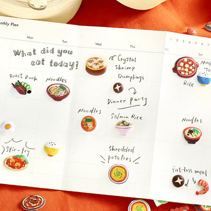 BGM - Squishy 3D Sticker Sheet Vol. 2 - Mini Chinese Food