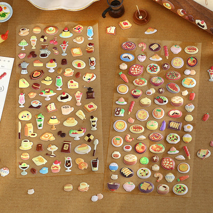 BGM - Squishy 3D Sticker Sheet Vol. 2 - Mini Retro Cafe