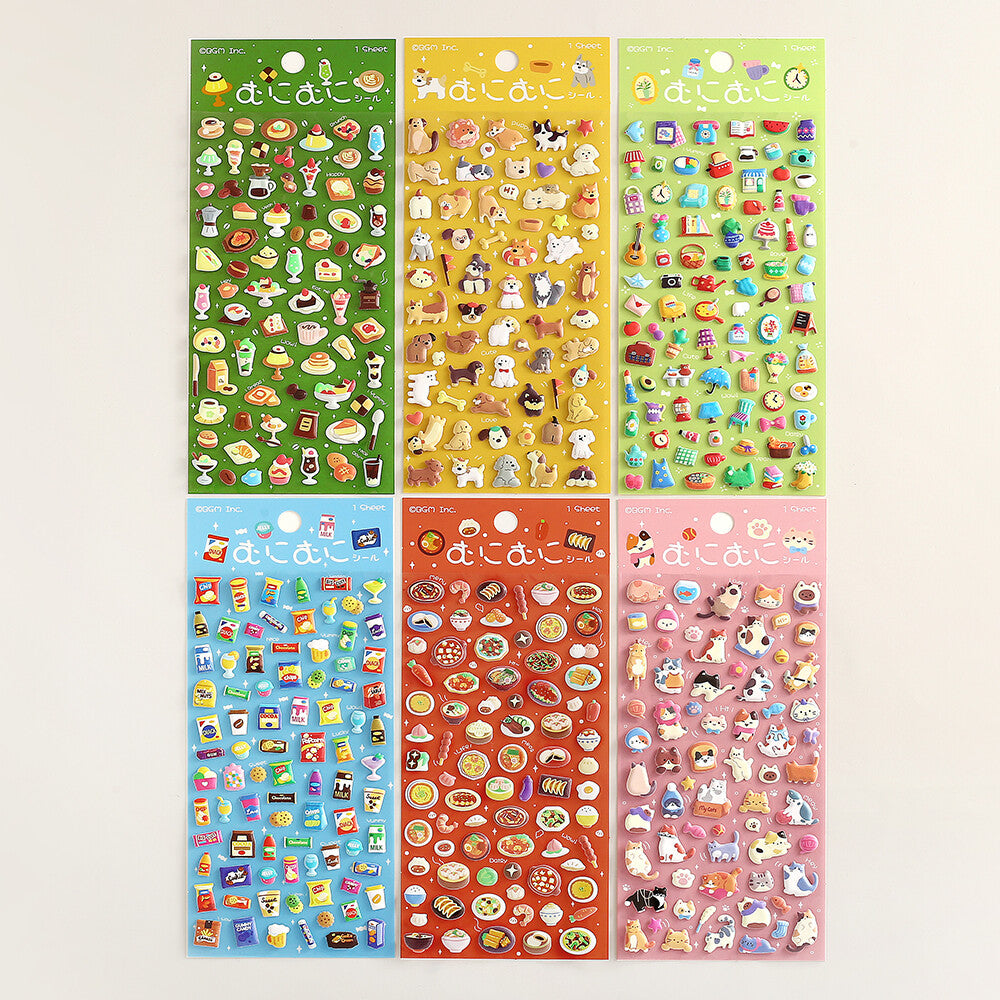 BGM - Squishy 3D Sticker Sheet Vol. 2 - Mini Retro Cafe