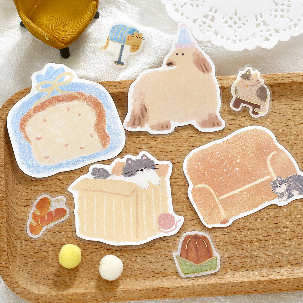 BGM - Writable Flake Stickers - Fuwari Sketch - Yellow
