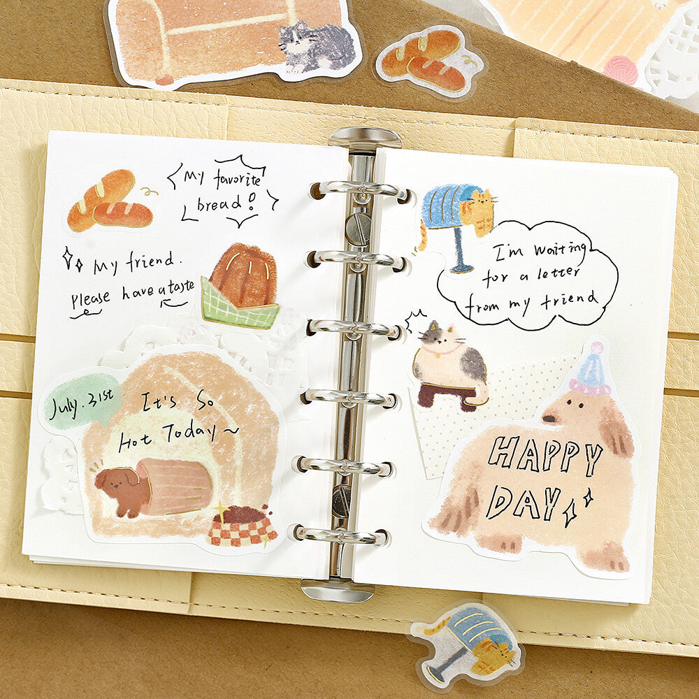 BGM - Writable Flake Stickers - Fuwari Sketch - Yellow