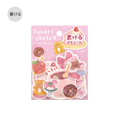 BGM - Writable Flake Stickers - Fuwari Sketch - Pink