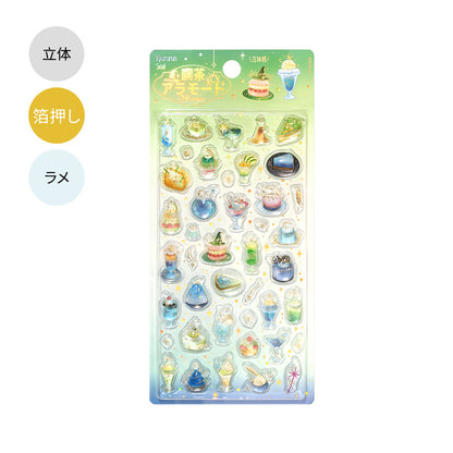 BGM - Kyururun 3D Crystal Sticker Sheet Vol. 4 - Cafe A La Mode Magic