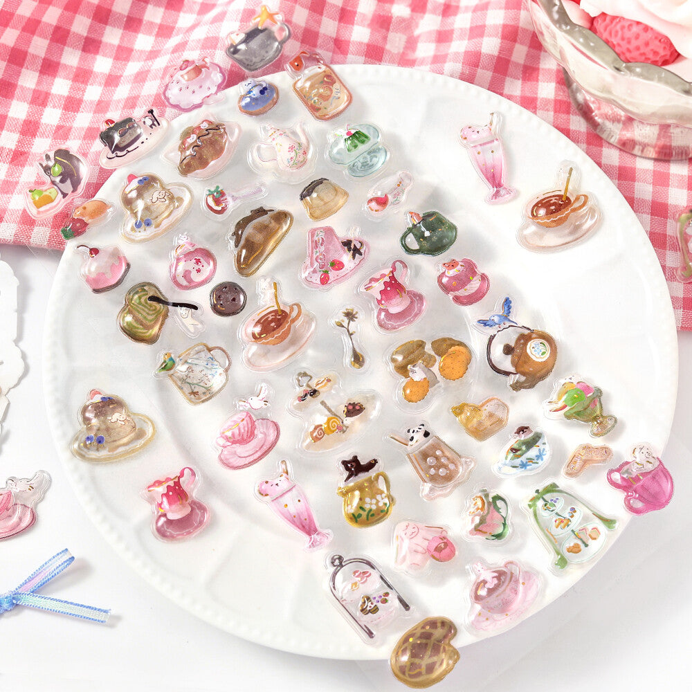 BGM - Kyururun 3D Crystal Sticker Sheet Vol. 4 - Afternoon Tea and Snack Time