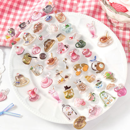 BGM - Kyururun 3D Crystal Sticker Sheet Vol. 4 - Afternoon Tea and Snack Time