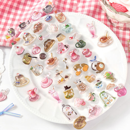 BGM - Kyururun 3D Crystal Sticker Sheet Vol. 4 - Afternoon Tea and Snack Time