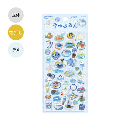 BGM - Kyururun 3D Crystal Sticker Sheet Vol. 4 - Afternoon Tea Ceremony - A Moment of Relaxation