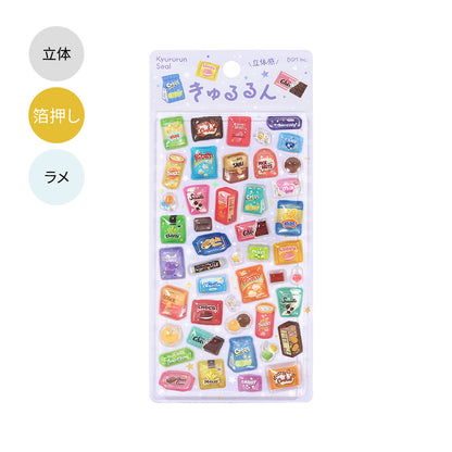 BGM - Kyururun 3D Crystal Sticker Sheet Vol. 4 - Snacks