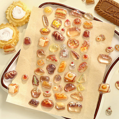 BGM - Kyururun 3D Crystal Sticker Sheet Vol. 4 - Bread