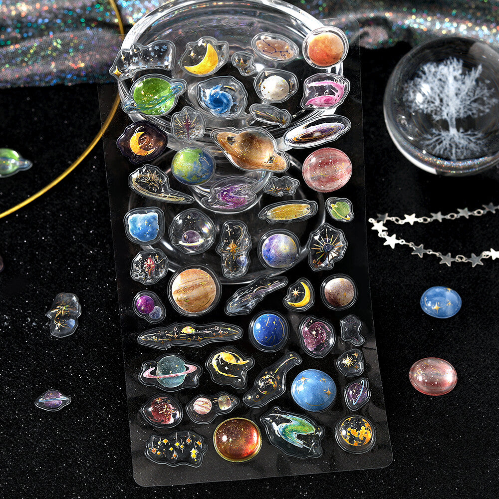 BGM - Kyururun 3D Crystal Sticker Sheet Vol. 4 - Space