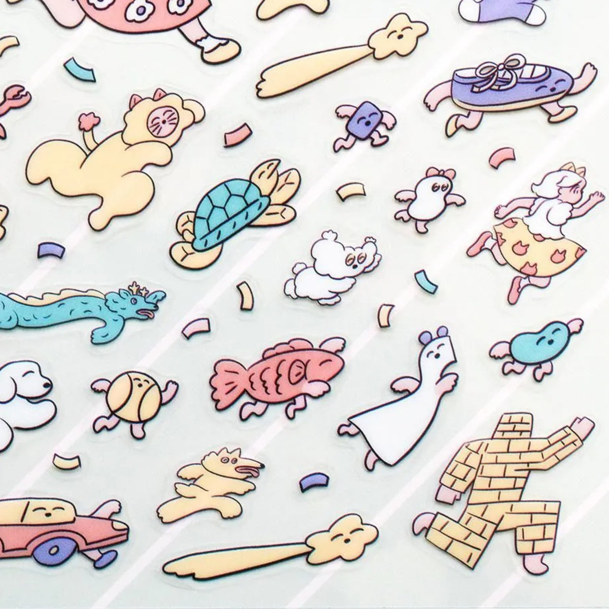 Cozyca - Sticker Sheet - Heisuke Kitazawa - Everyone Running