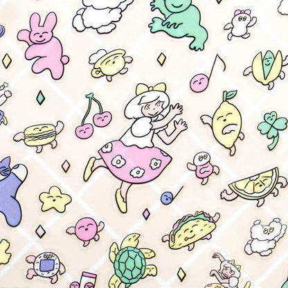 Cozyca - Sticker Sheet - Heisuke Kitazawa - Everyone Dancing
