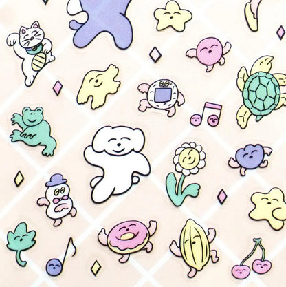 Cozyca - Sticker Sheet - Heisuke Kitazawa - Everyone Dancing