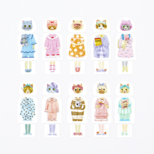 Bande - Sticker Roll - Dress-Up - Cat Girls' Pajama Party